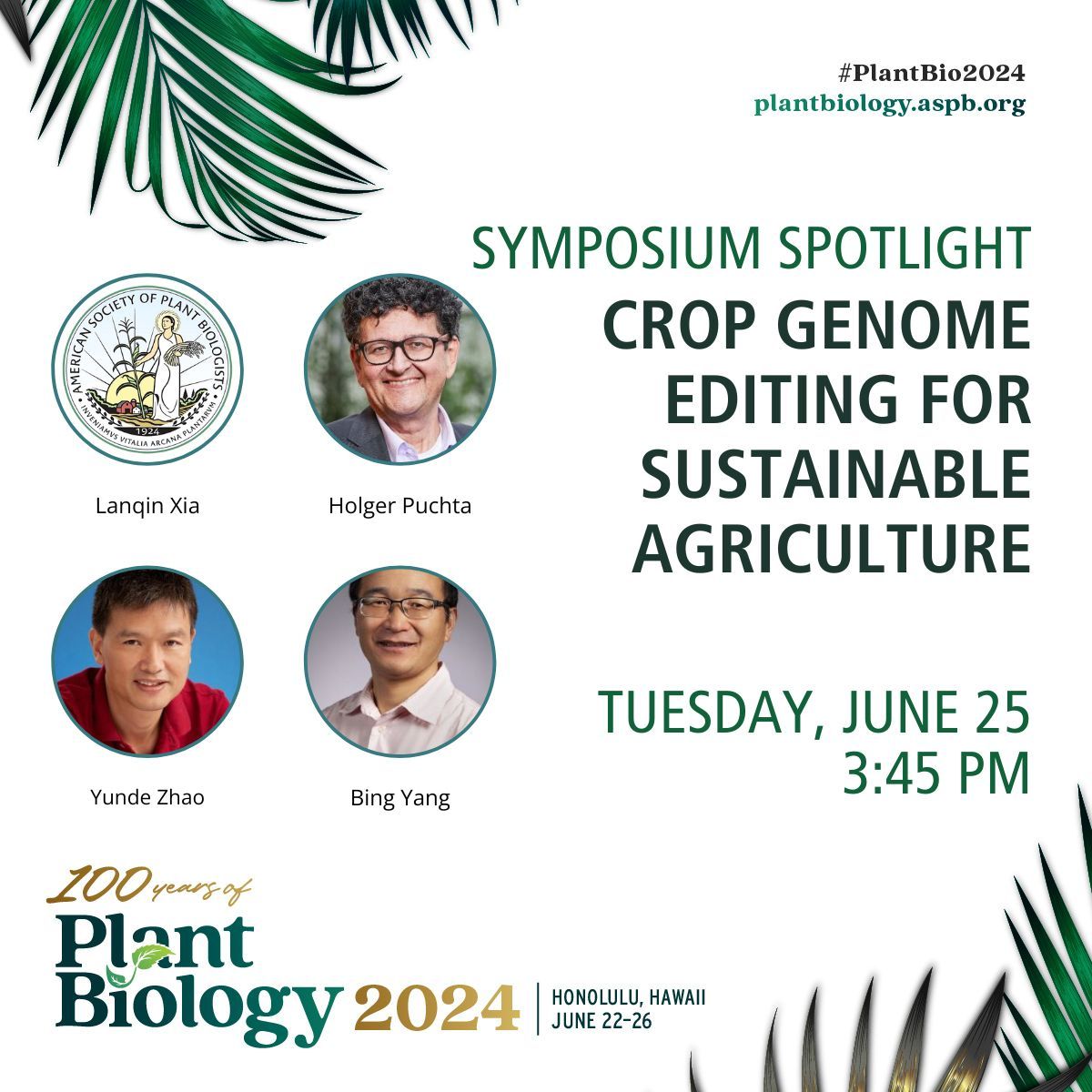 Discover how heritable translocations between heterologous chromosomes were induced, rice lines were engineered to confer resistance to bacterial blight, and more in this #PlantBio2024 symposium. Register now for discounted pricing! buff.ly/2Ij4Oxc #plantscience