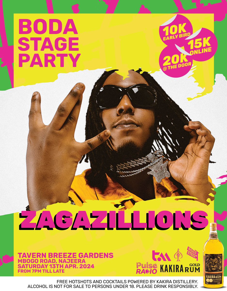 Don’t miss Zagazillions at The Boda Stage Party! Get ready for a night of unforgettable music and raw energy. 

#BodaStageParty