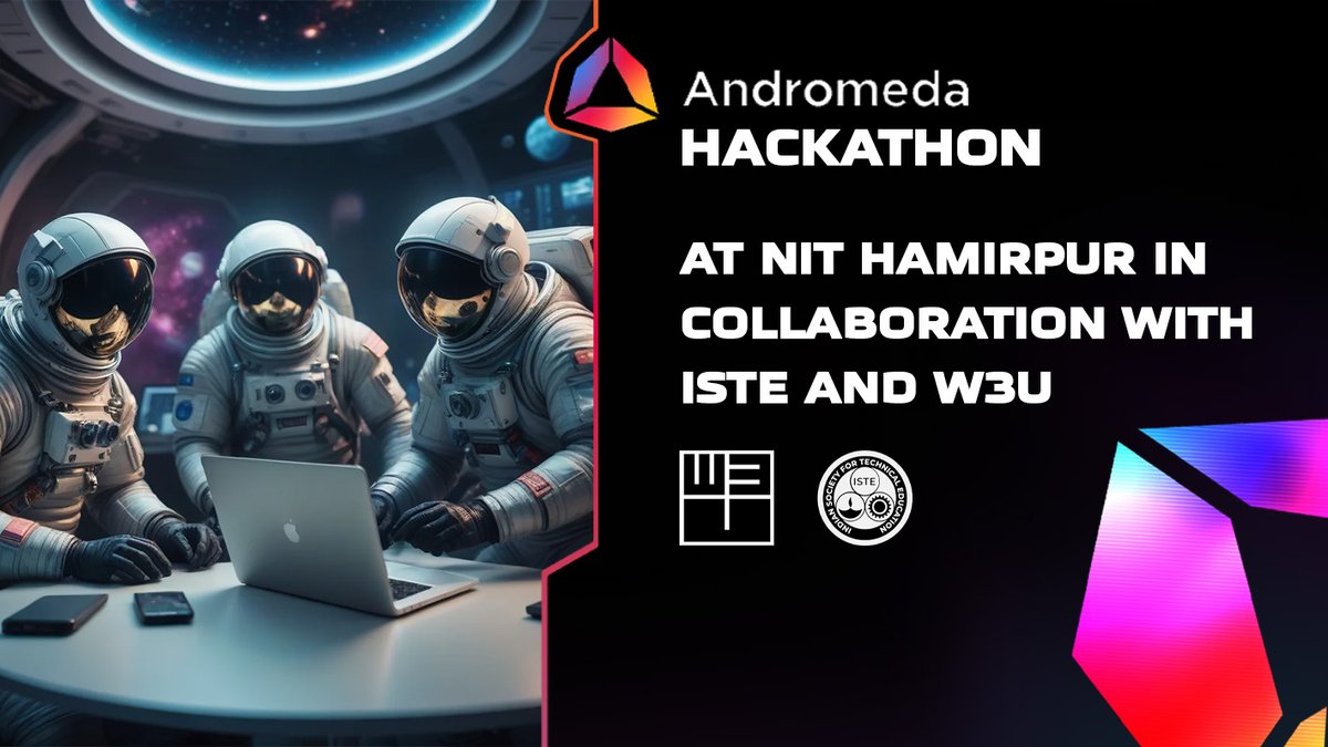 AndromedaProt's tweet image. 🚀 Tomorrow (April 5th), in collaboration with @IsteNith and @TheW3University, our first hackathon kicks off at @NITHamirpurHP. With almost 400 people registered, we are excited for them to experience the first Web3 Operating System, aOS!

Stay tuned for more updates, we’ll be…