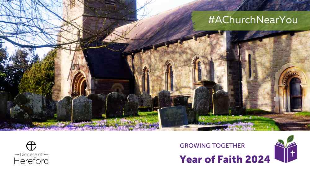 Tomorrow is known as 'Low Sunday,' coming after the 'high' celebrations of Easter Day. Find #achurchnearyou bit.ly/3IIvh6p like this one pictured, St Mary the Virgin in Bishop's Frome, Worcestershire, part of #WeareHerefordDiocese. Sung Eucharist is at 10am tomorrow!