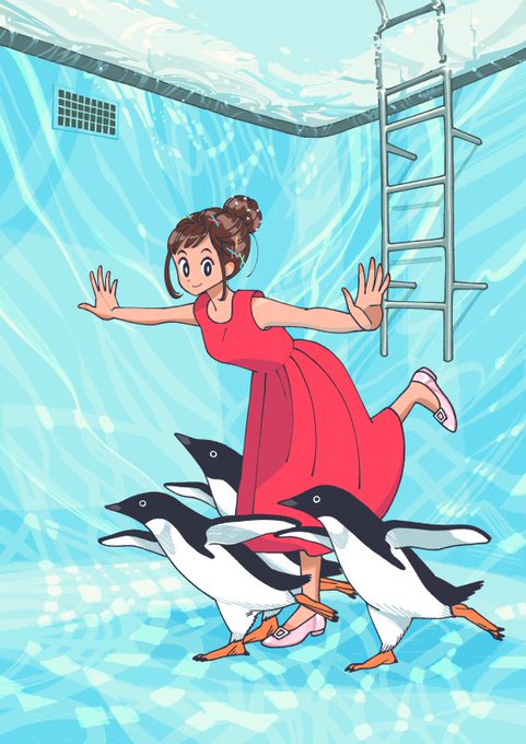「1girl penguin」 illustration images(Latest)