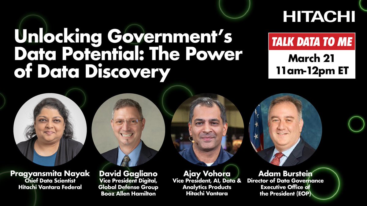 Harness the power of data for decision-making and strategic planning. We discuss the role of data discovery with several government and industry leaders in this #TalkDataToMe webinar, now on demand: ow.ly/P3ao30sBk9E