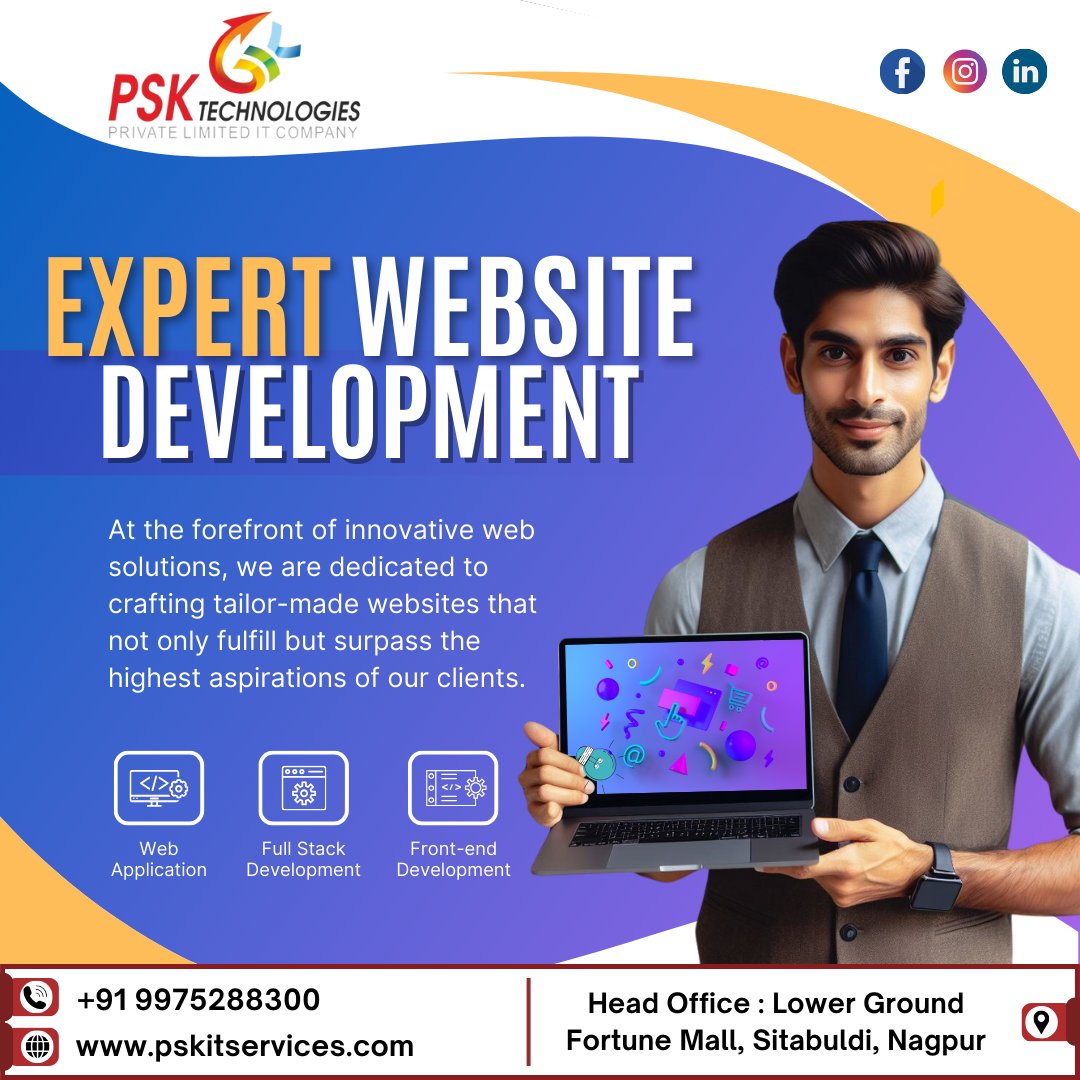 Make Your Website from PSK TECHNOLOGIES PVT. LTD. IT COMPANY Nagpur. . . #web_development_internship_in_Nagpur #webdesigner #website #websitedesign #websitedesigncompany #websitedevelopment #pskitservices #psktechnologies #pskteam #psknagpur #nagpurcity #nagpur #Sitabuldi