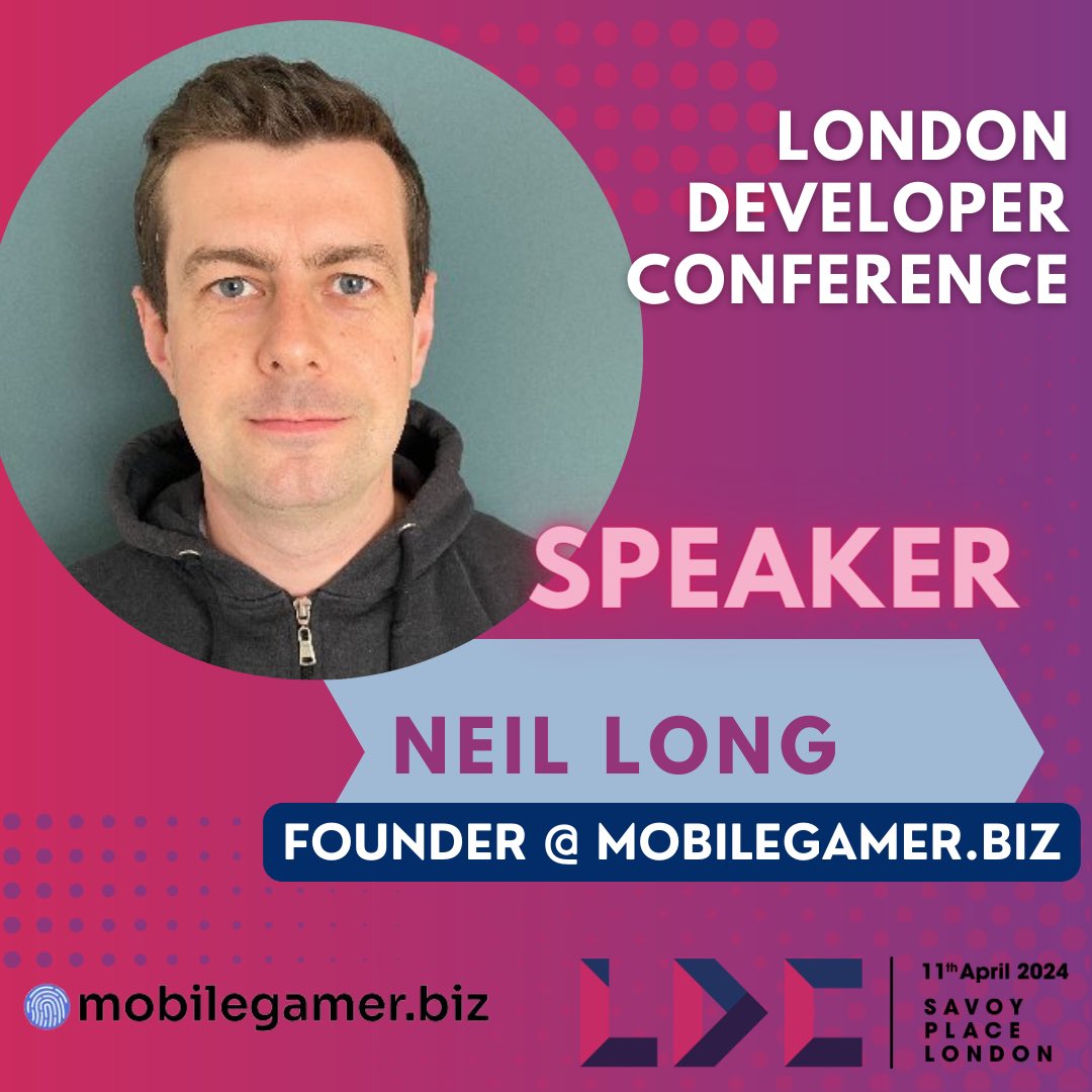 How do you solve a problem like discoverability? As the founder and editor of @mobilegamerbiz, Neil will share some perspective on discoveribility in the games market. Join us for the insights from him and our other panelists, and get your game discovered