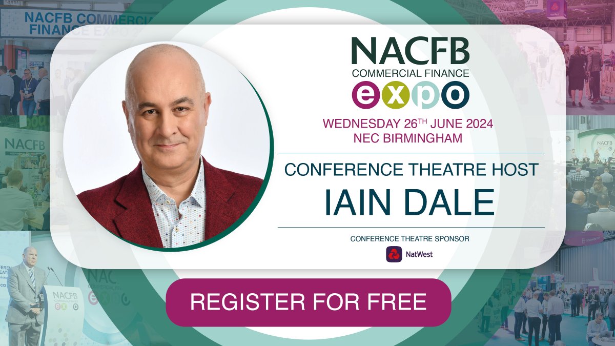 🎤Renowned broadcaster and political commentator, @IainDale, will be taking the stage as the host of this year’s @NACFB Commercial Finance Expo conference theatre on Wednesday 26th June. Register your attendance for free here: commercialfinanceexpo.co.uk/register-2024

#CFE2024 #NACFB #NACFBExpo