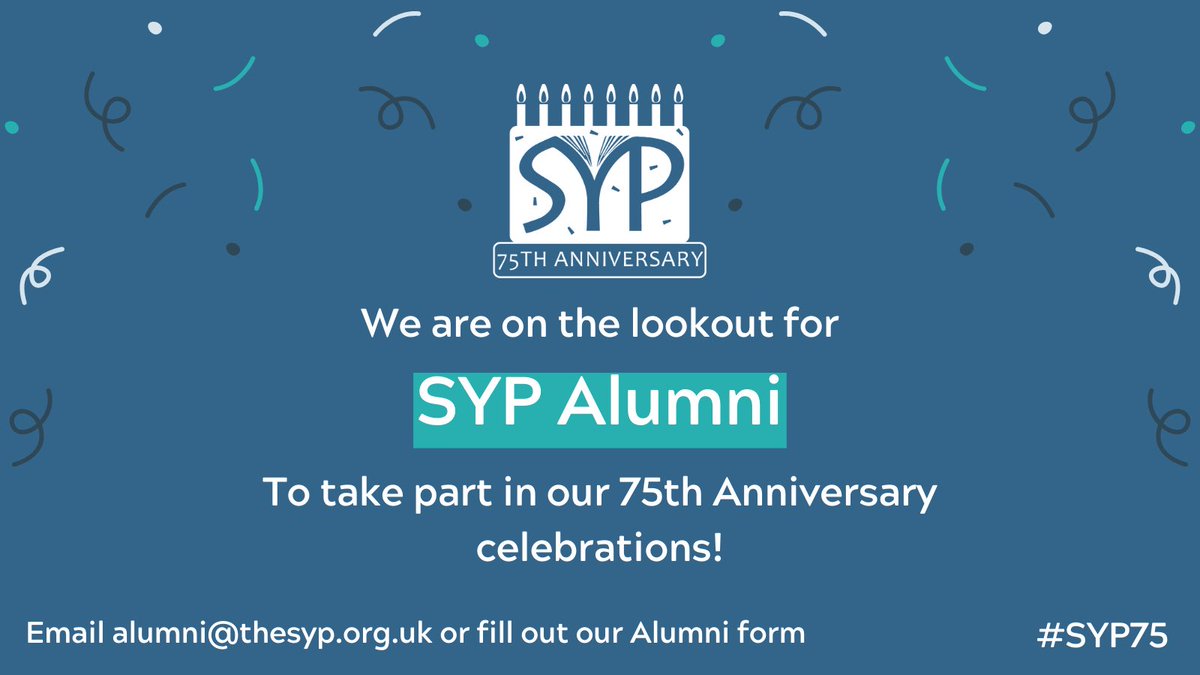 SYP_UK's tweet photo. Calling ex-members of the SYP! Were you involved with the SYP pre-2024 and would like to share your memories or reflections about the society to celebrate its 75th anniversary? Fill in our alumni survey to get involved and share your thoughts using #SYP75 https://t.co/qGm7hdDiMP https://t.co/wa9WURe6MC