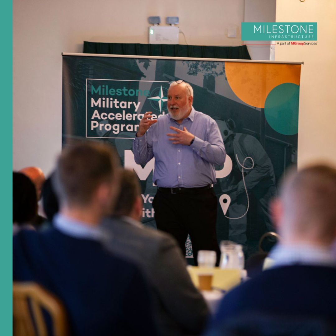 Our Military Accelerated Programme (#MAP) officially launched last week with a fantastic event attended by over 50 #ExArmedForces personnel. 

Find out more about MAP here: mgs.news/X_MAP 

#MilestoneInfrastructure #MGroupServices