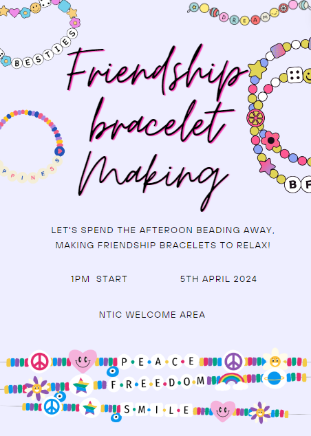 Join Us Tomorrow for a Mindful Friendship Bracelet Session! #Kaplanlife #Friendship
