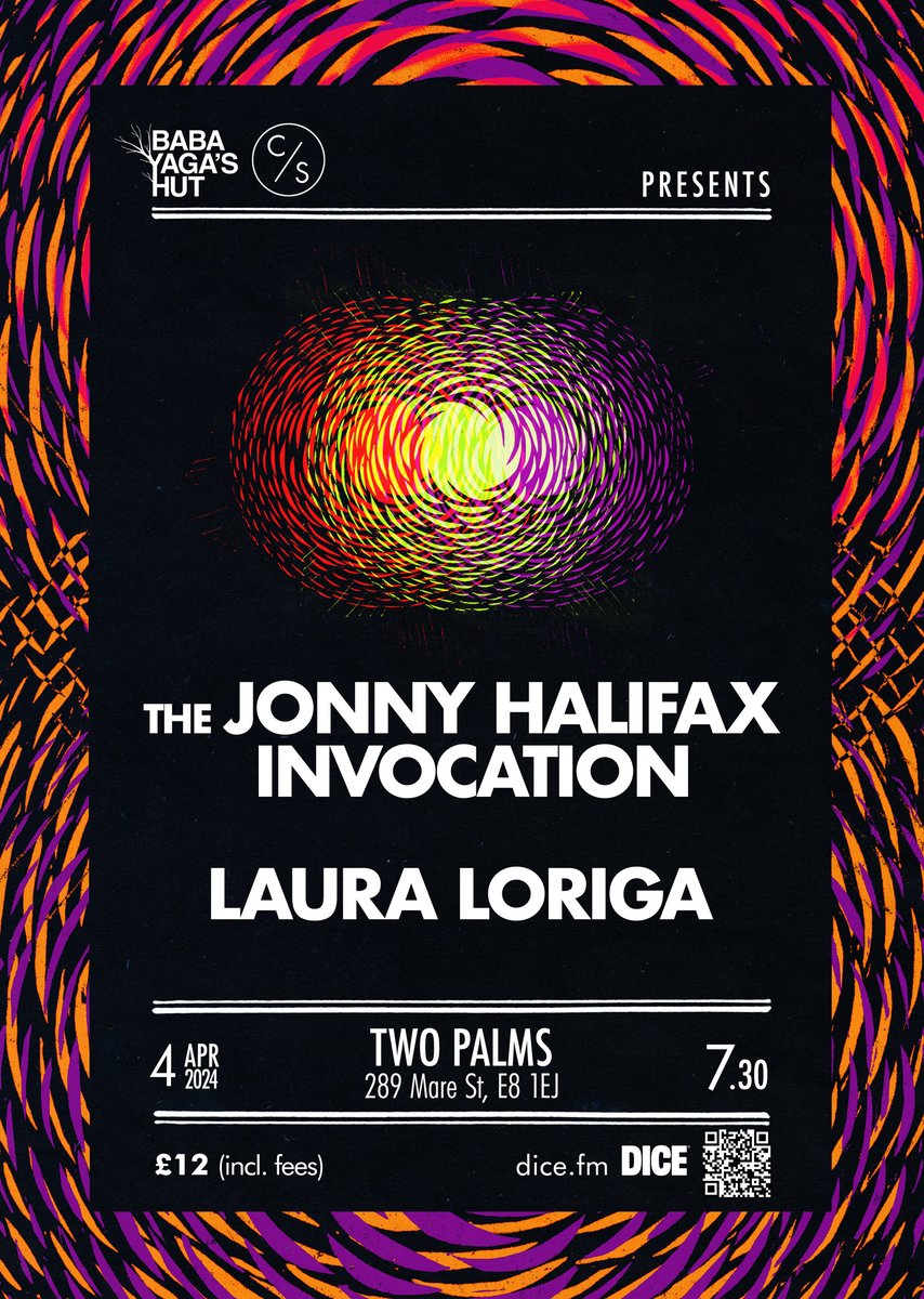 TONIGHT we are @twopalmshackney with a @GODUNKNOWNRECS double bill of @jonnyhalifaxxxx & Laura Loriga:

Doors  7:30
Laura - 8:15
Jonny - 9:30
dice.fm/event/56rod-th…