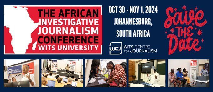 SAVE THE DATES! Hosts @Journ_SA Have Announced the #AIJC2024 Dates! The 20th African Investigative Journalism Conference (@AIJC_Conference) will be held on October 30 - November 1, 2024 at @WitsUniversity, Johannesburg 🇿🇦. FYI @AfricanIIJ @PlatformMalawi @TheMFWA @NAIREAfrica