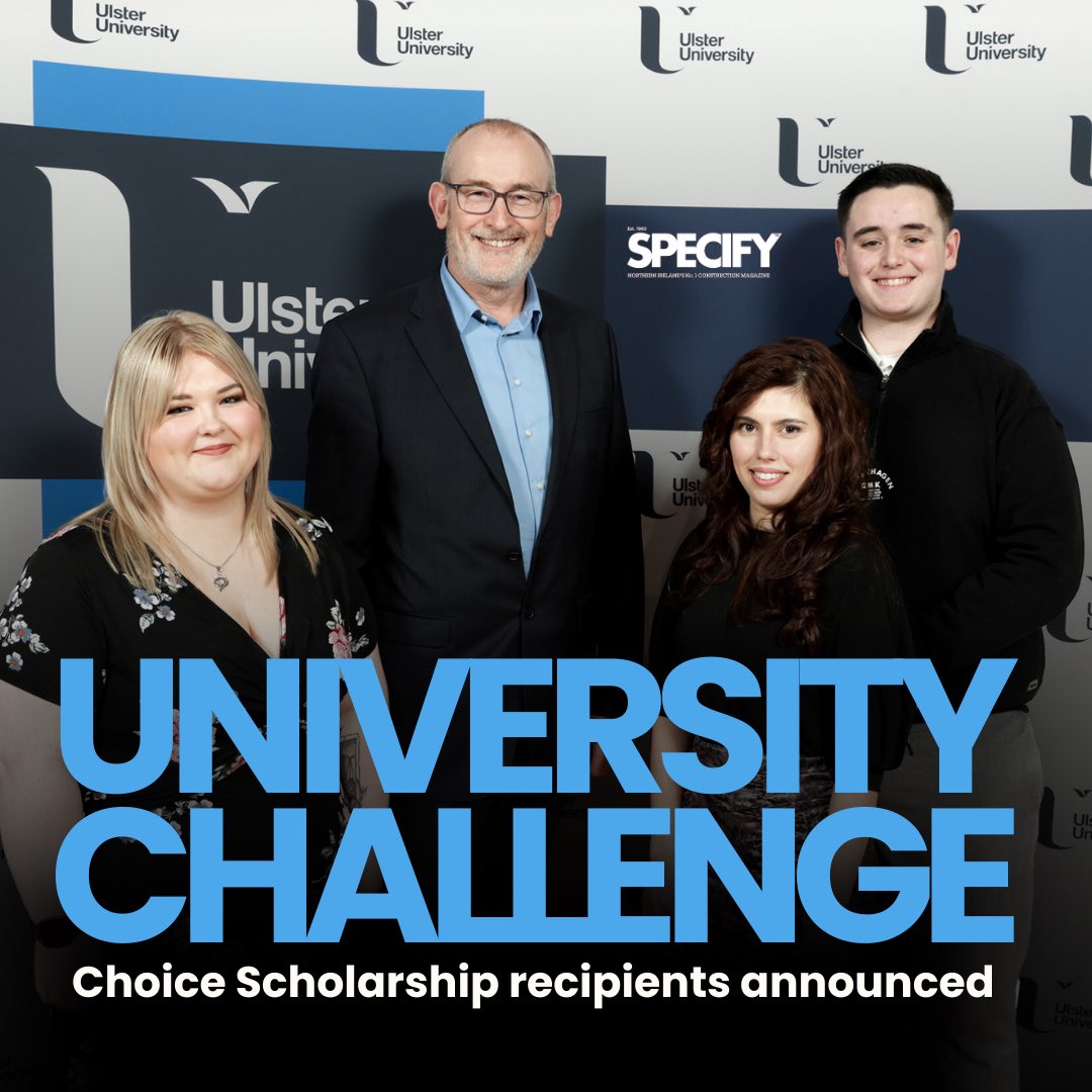 One of the largest independent housing associations operating in Northern Ireland has awarded £3,000 to a trio of undergraduate students at Ulster University through ‘The Choice Scholarship’. Since 2019, Choice Housing Ireland Ltd – in partnership with Ulster University – has…