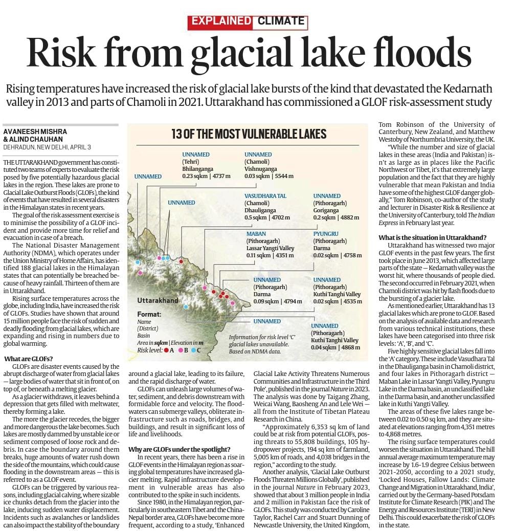 Glaciers melting poses grave threats. Implementing measures to mitigate should involve- promoting clean energy, reducing emissions and cultivating sustainable practices. #ClimateChange #GlobalWarming @NCPspeaks