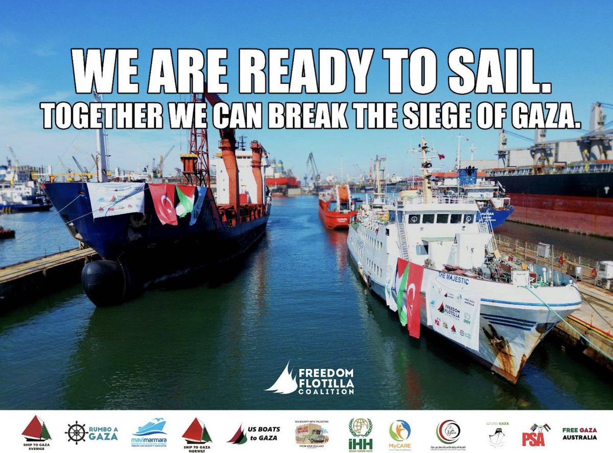 I will be joining the Freedom Flotilla Coalition, which in mid April will bring 5500 tons of humanitarian aid and hundreds of international human rights observers to challenge the illegal Israeli blockade of Gaza
