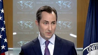⚡️BREAKING State Department spokesman Matthew Miller says the US has sent a message to Iran urging it not to target American bases and forces following the Israeli attacks on the Iranian consulate. The entire region is panicking.