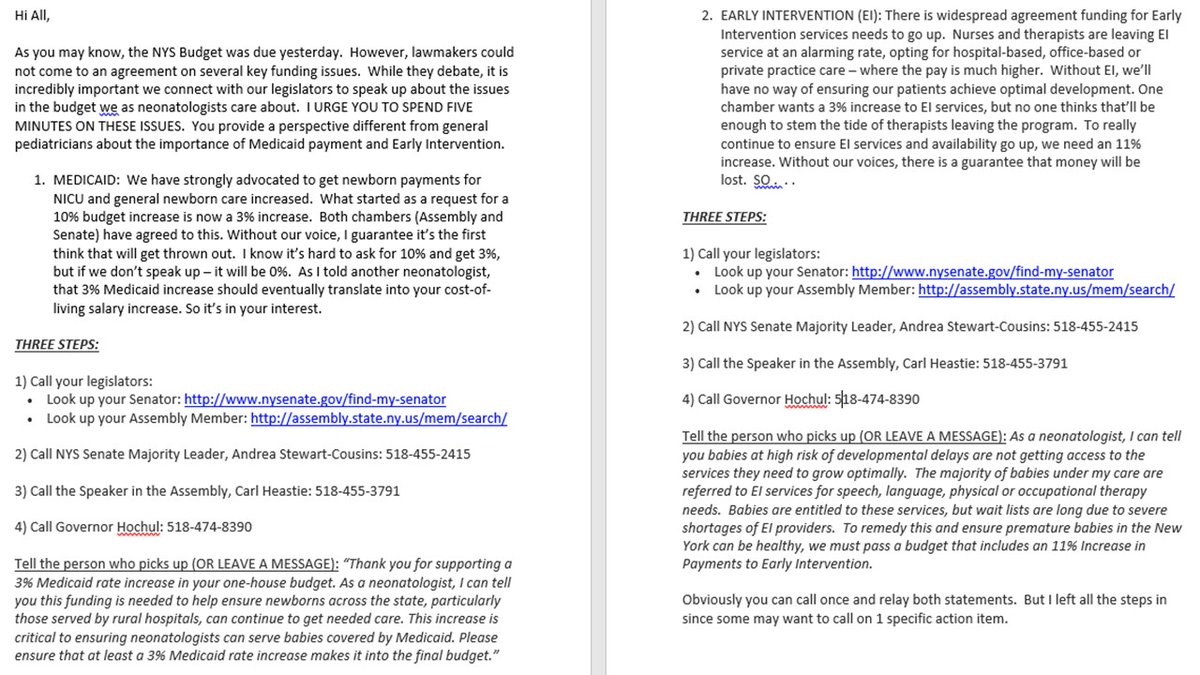 Shetal Shah (@nicubatman) on Twitter photo Dear <a href="/AmerAcadPeds/">American Academy of Pediatrics</a> <a href="/AAPneonatal/">AAP Neonatal</a> from NYS. Please read & act on this advocacy alert. Call <a href="/GovKathyHochul/">Governor Kathy Hochul</a> & tell her why we need Medicaid increases & an 11% increase in Early Intervention funding. NYS budget already overdue, so act now. RT <a href="/NYSAAPCH2/">NYS AAP - Chapter 2</a> <a href="/NYSAAPCH3/">NYS AAP - Chapter 3</a> <a href="/NY1AAP/">NYSAAPCH1</a> <a href="/eveamk/">Dr. Eve Meltzer Krief</a> Dear <a href="/AmerAcadPeds/">American Academy of Pediatrics</a> <a href="/AAPneonatal/">AAP Neonatal</a> from NYS. Please read & act on this advocacy alert. Call <a href="/GovKathyHochul/">Governor Kathy Hochul</a> & tell her why we need Medicaid increases & an 11% increase in Early Intervention funding. NYS budget already overdue, so act now. RT <a href="/NYSAAPCH2/">NYS AAP - Chapter 2</a> <a href="/NYSAAPCH3/">NYS AAP - Chapter 3</a> <a href="/NY1AAP/">NYSAAPCH1</a> <a href="/eveamk/">Dr. Eve Meltzer Krief</a>
