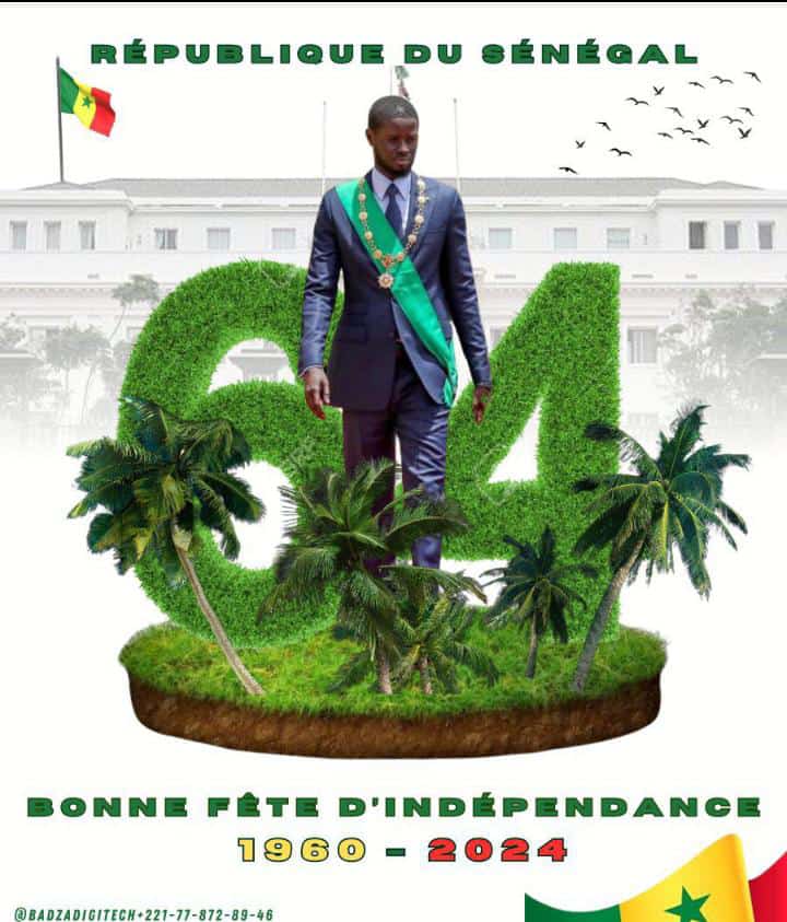 #Senegal @64 Bonne fête à tous.