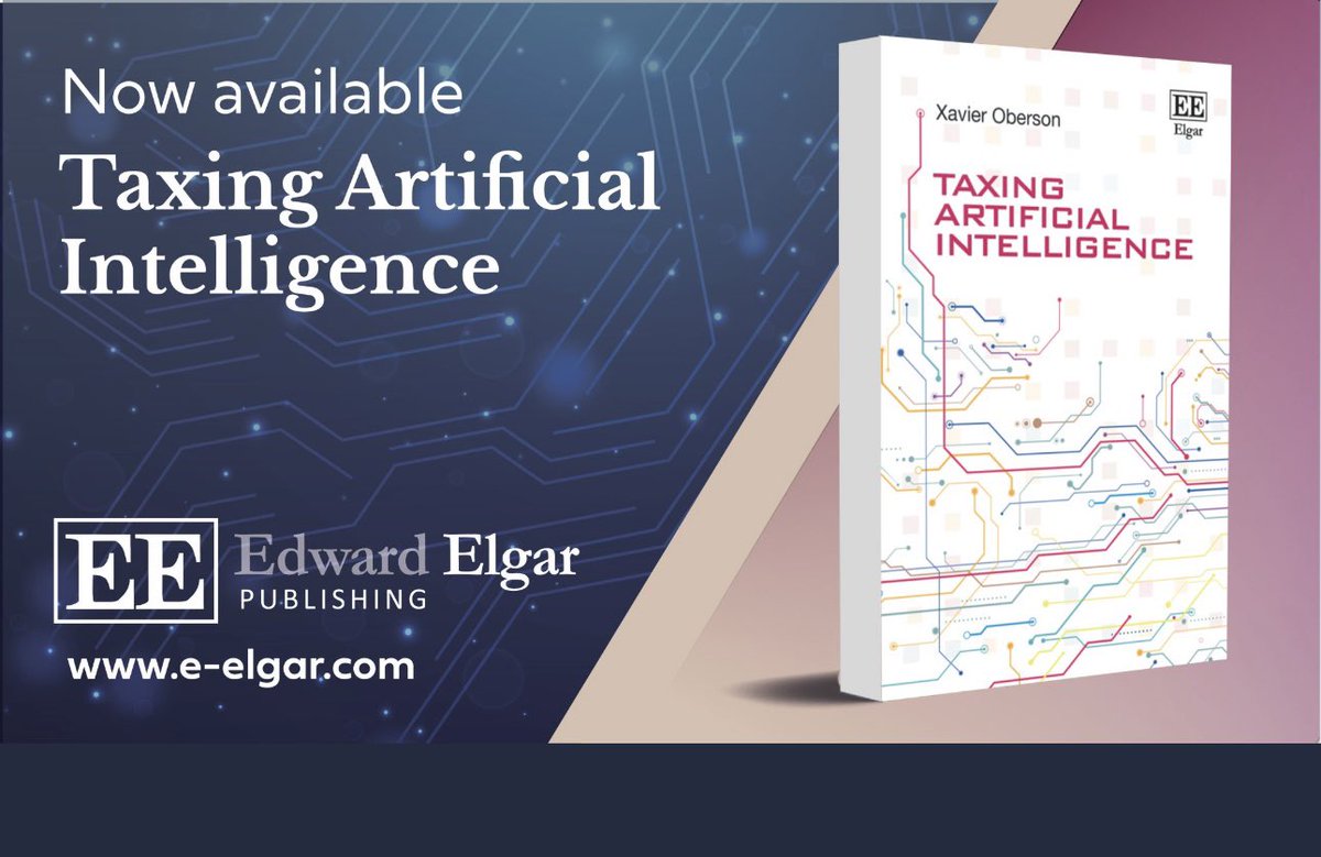 My new book « Taxing Artificial Intelligence » just arrived. Thanks to @ElgarPublishing @elonmusk @RobKovacev @DrRyanAbbott @rcalo @brianlfrye @FlueckigerYves #TaxTwitter #artificalintelligence #robots #robottax #robotax #AItax