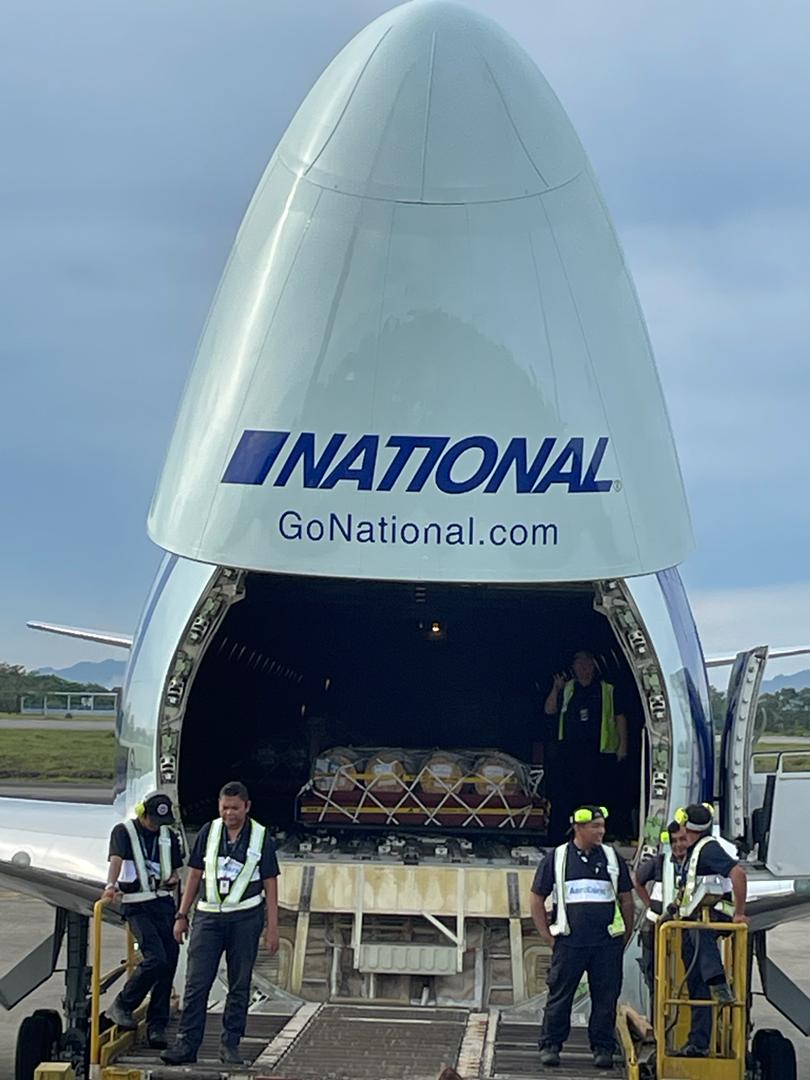 GoNationalAir's tweet photo. Our B747-400 freighters operate missions daily from airports across the globe, shipping precious cargo and bridging the gap between distance and the wishes of people. Glimpses from the latest charter flight from Italy to Malaysia on N663CA aircraft.
#WeDeliverTheWorld #GoNational https://t.co/kaTfwoSVYn