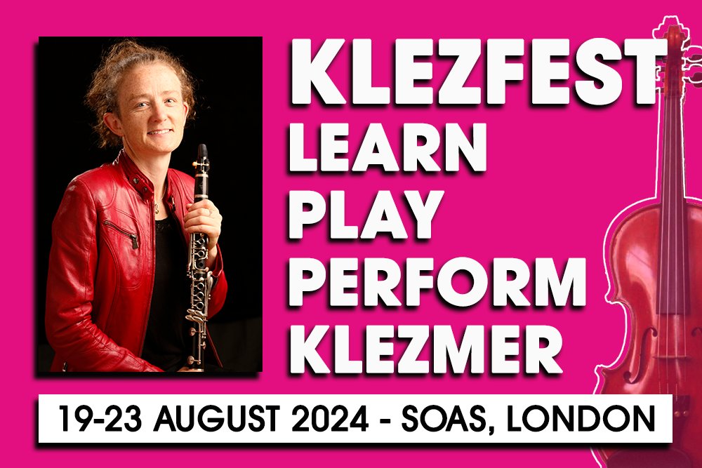 Book now for KLEZFEST 2024 🎶 @JewishMusicUK returns to @SOAS with their annual klezmer week this summer (19-23 Aug), featuring live performances and expert tutors exploring the Jewish genre that dates back to 19th-century Eastern Europe. jmi.org.uk