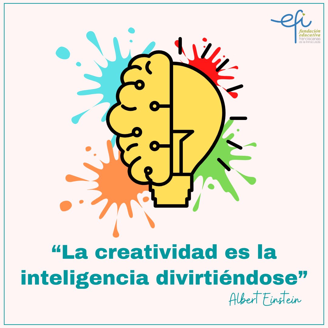 La creatividad es la inteligencia divirtiéndose 🥳

#Abril
#AlRitmoDeTuVoz
#SomosFamiliaEFI
#HagamosSiempreElBien
#PazyBien