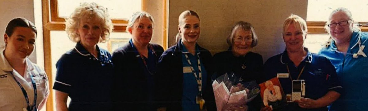 CHFT Charity and Grange Dene Nurses expresses gratitude to May and her family for their kind donation! This donation, made on behalf of May's brother, who received care from community nurses at the end of his life, was used to fund impactful equipment to support patient care🧡