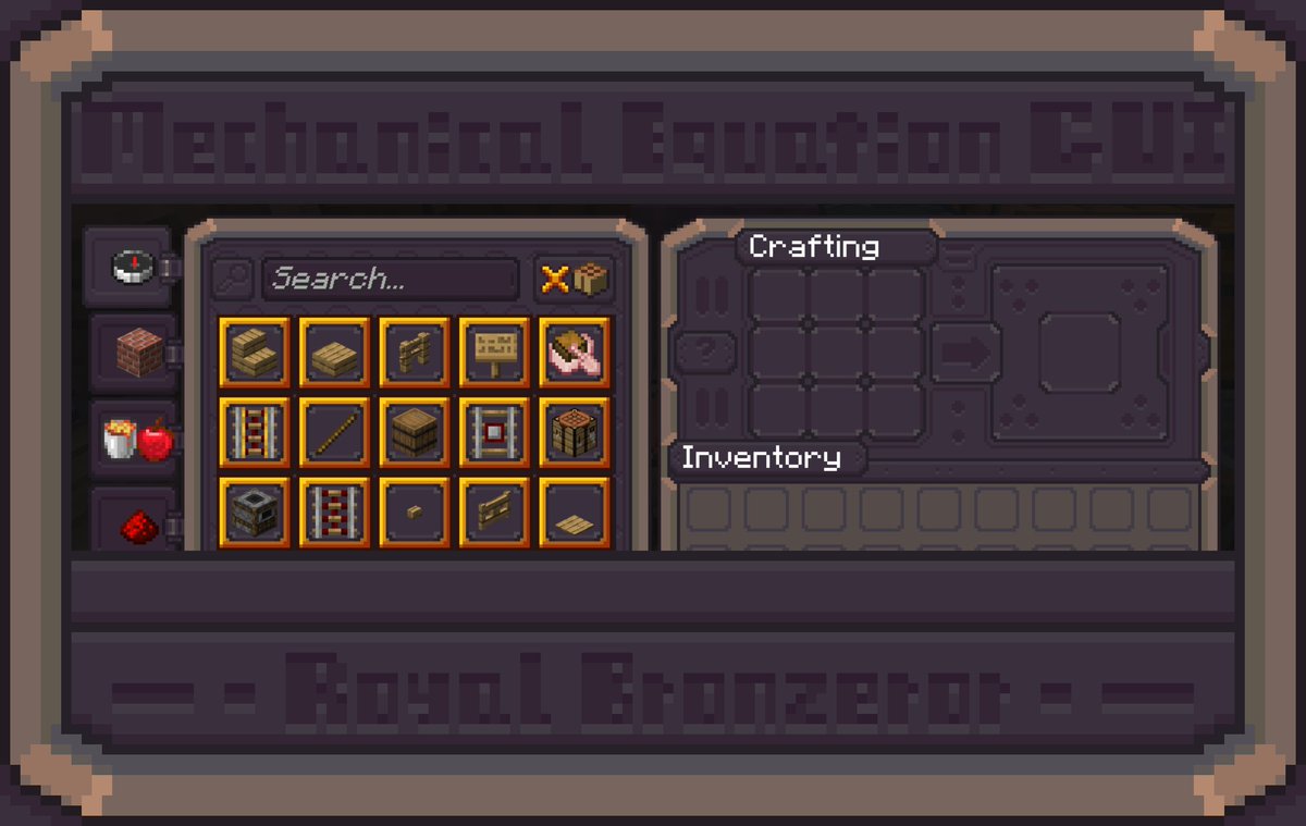 RoyalBronzeror's tweet photo. Mechanical Equation GUI is full of mechanical style themes, each functional block has a unique texture.
Download:https://t.co/zmlSSt0yTl
Only support 1.20.2-1.20.4 https://t.co/D0pu5SBgs1