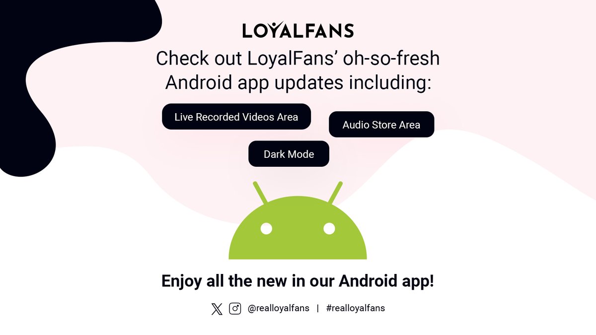 Enjoy all the new in #realloyalfans Android app! 👾