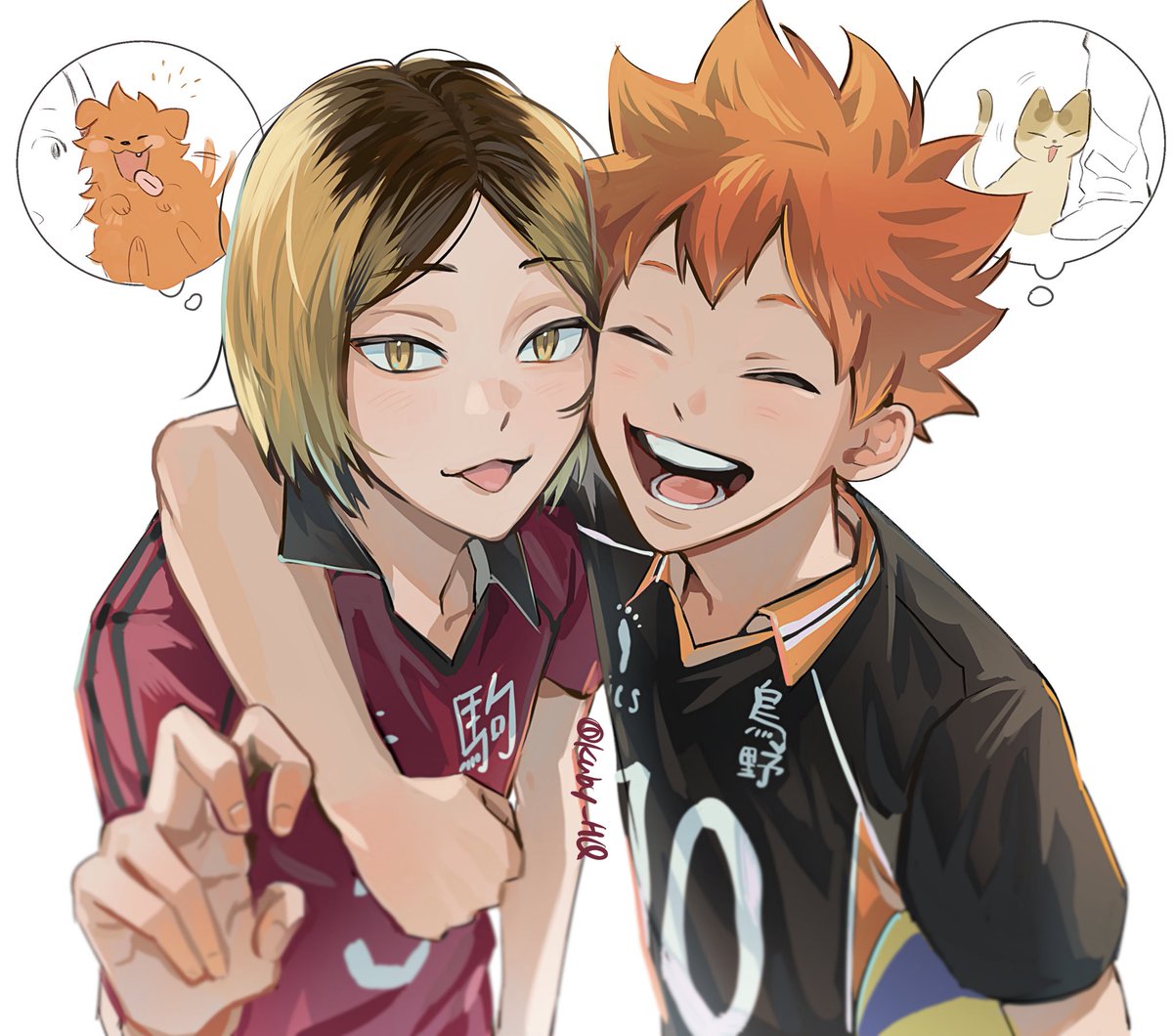 서로 귀엽다고 생각하는 중