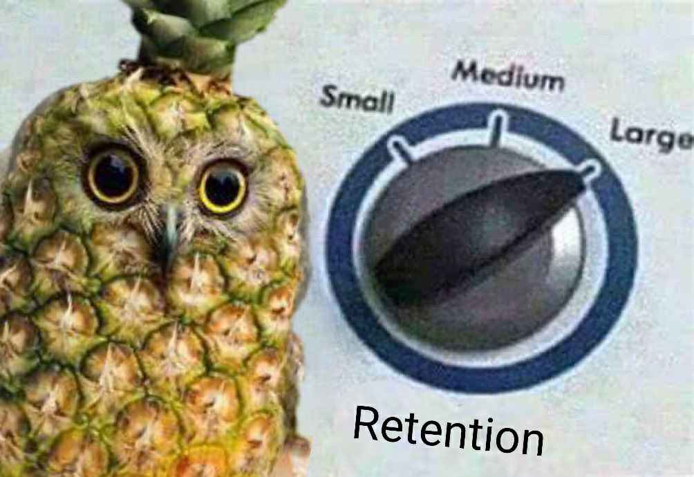 Hooters are retaining. Retainers are visionaries. Visionaries recognize the potential of this old school meme. 11 years of hooting and another infinity to go. #pineowl