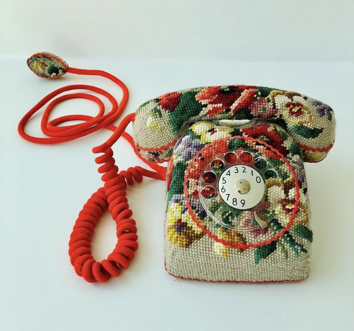 Swedish artist Ulla Stina Wikander uses cross stitch embroidery to create a new skin for everyday objects #womensart