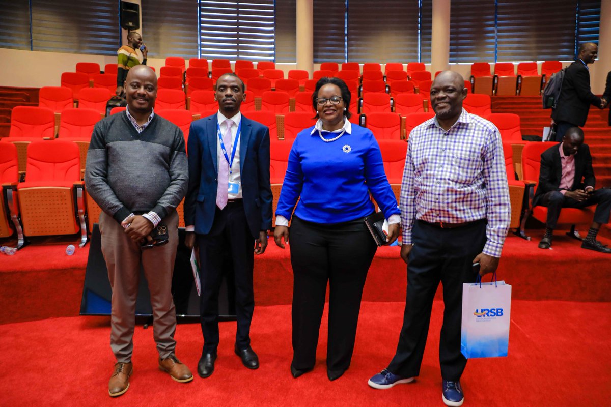 L-R Emma Carlos Mulondo - Executive Secretary NCF; Gilbert Agaba - Director IP, URSB; Mercy Kainobwisho the Registrar General URSB; and Charles Batambuze Vice Chairman NCF &amp; ED URRO following the conclusion of the URSB Registrar General's Midyear stakeholders engagement