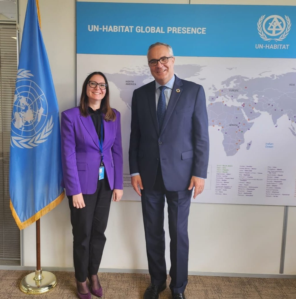 Congratulations @DanijelaCubril3 on your new role as Amb of @SRBinKenya. Insightful mtg discussing @UNHABITAT's commitment to supporting 🇷🇸 on its Sustainable Urban Devt Strategy 2030, Urban Mobility Plan for Kragujevac & the devt of a Voluntary Local Review for the City of Niš.