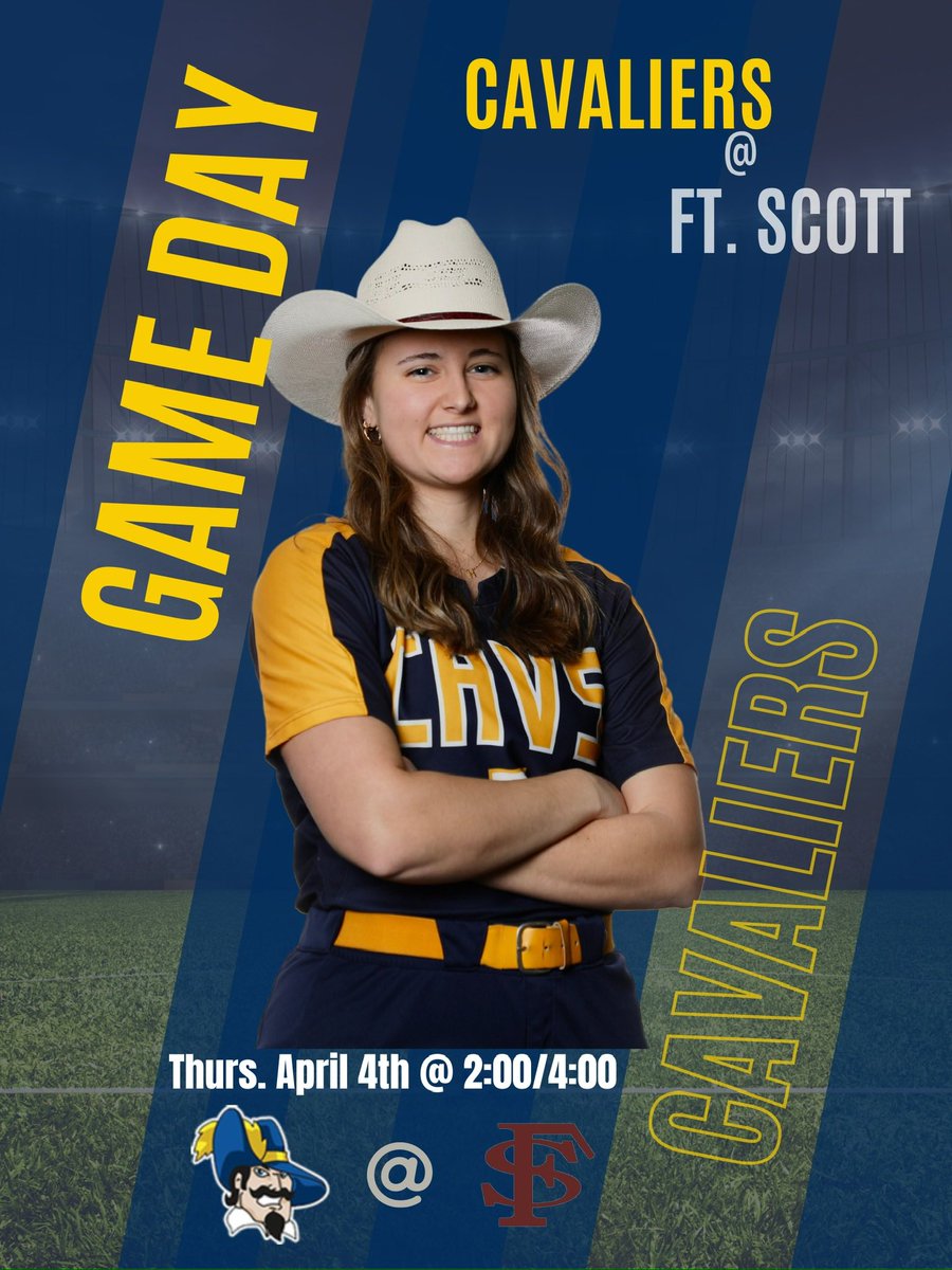 JCCC Softball (@jccc_softball) on Twitter photo Giddy Up it’s Game Day!! Cavaliers will travel to FT. Scott this afternoon. First Pitch at 2:00 for a DH Giddy Up it’s Game Day!! Cavaliers will travel to FT. Scott this afternoon. First Pitch at 2:00 for a DH