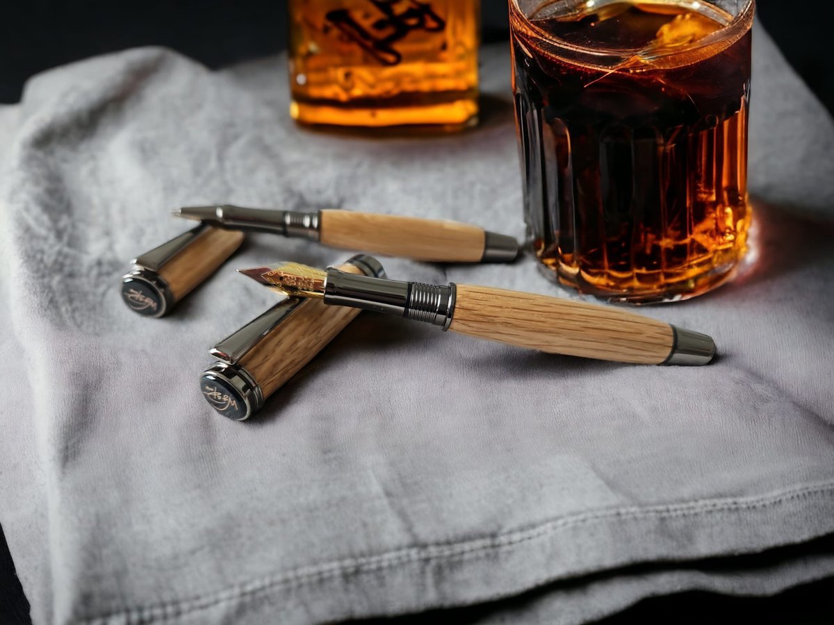 Penderyn Whisky pen set (Fountain & Rollerball) just £175 plus P & P. Representing a huge saving for a limited time only. Drop us a message here or one chat function on our website!