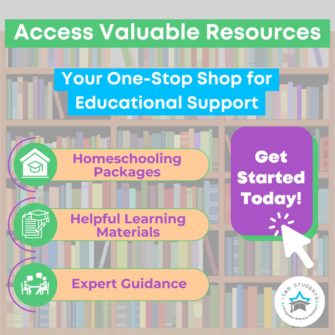 📚 From homeschooling kits to expert tips, Star Students is your one-stop shop for all things education. Dive into our pool of resources and watch your homeschooling journey flourish! 🌈✨ #StarStudents #HomeschoolingResources #EducationalSupport #LearningMaterials