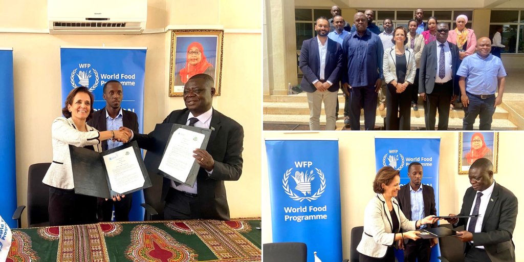 Pleased to sign an Agreement between @WFP_Tanzania & Sokoine University of Agriculture, reflecting our commitment to innovation in agriculture & food systems. We will develop innovative solutions to increase agricultural productivity, enhance food security & improve livelihoods.