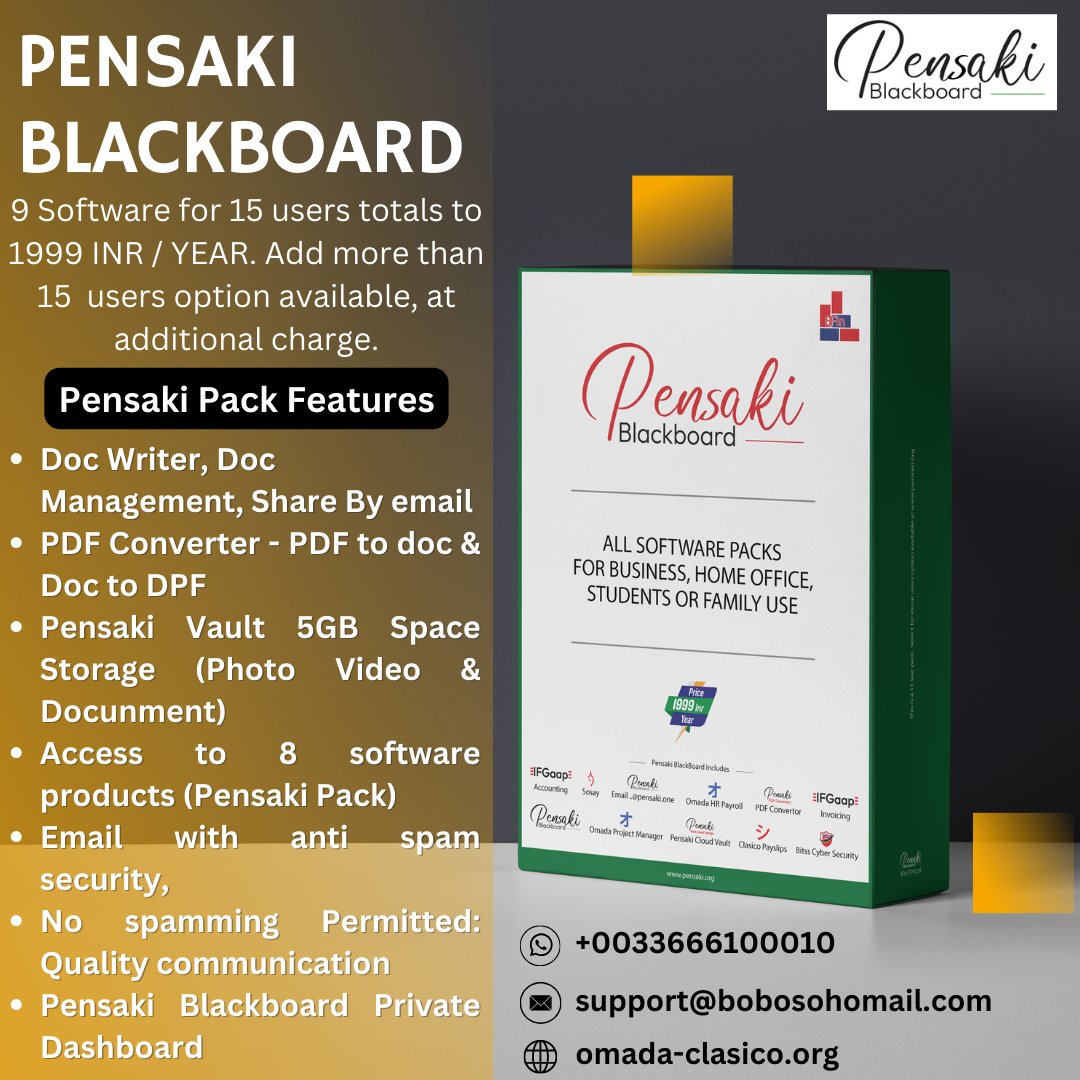 Pensaki Pack: 9-in-1 Software Suite for Business, Home Office, Students, or Family!

#Payroll
#Payrollmanagement
#Payrollsoftware
#Payrollsolutions
#Payrollsupport
#Onlinepayroll
#accountingsoftware
#accountingsoftwareforsmallbusiness
#payslipsoftware
#Payslip