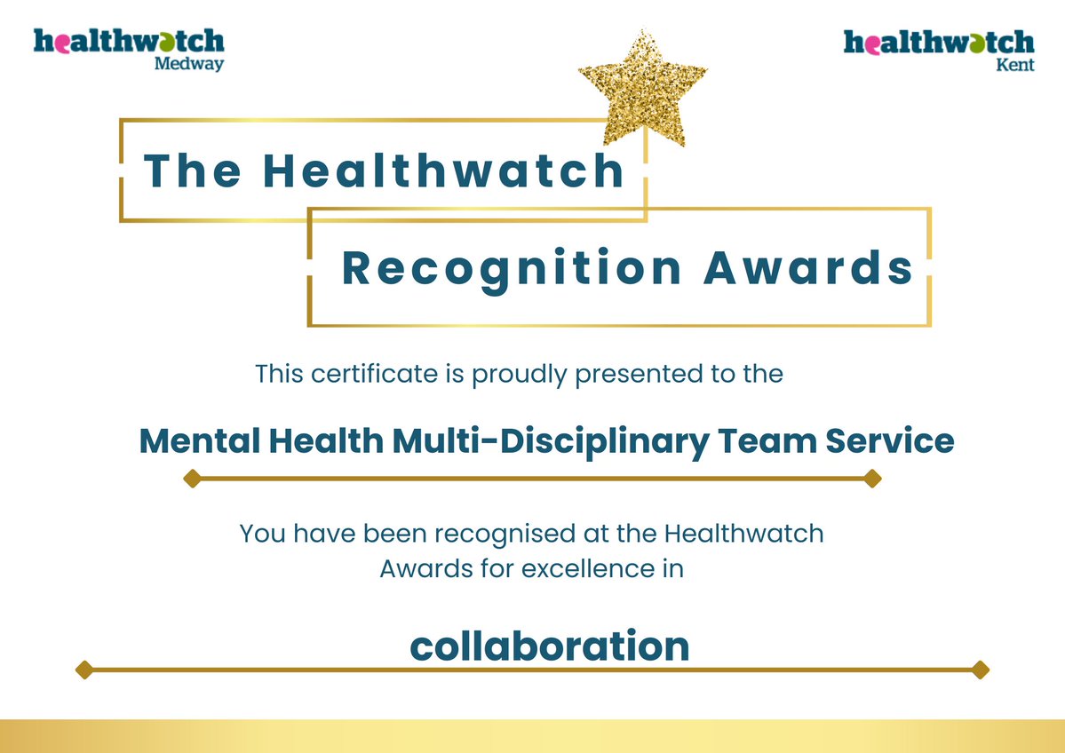 West Kent Health & Care Partnership (@westkenthcp) on Twitter photo We are delighted to be recognised at the #healthwatchawards2024 for excellence in collaboration for our multi-provider approach to support residents of The Weald PCN to improve their mental health #TogetherWeCan
<a href="/HealthwatchKent/">Healthwatch Kent</a> <a href="/InvolveKent/">Involve Kent</a> <a href="/WestKentMind/">West Kent Mind</a>
<a href="/Kent_cc/">Kent County Council</a> <a href="/NHSKentCHFT/">Kent Community Health NHS Foundation Trust</a> We are delighted to be recognised at the #healthwatchawards2024 for excellence in collaboration for our multi-provider approach to support residents of The Weald PCN to improve their mental health #TogetherWeCan
<a href="/HealthwatchKent/">Healthwatch Kent</a> <a href="/InvolveKent/">Involve Kent</a> <a href="/WestKentMind/">West Kent Mind</a>
<a href="/Kent_cc/">Kent County Council</a> <a href="/NHSKentCHFT/">Kent Community Health NHS Foundation Trust</a>