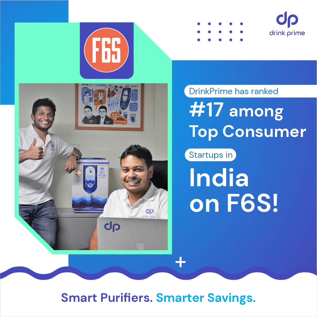 It’s raining AWARDS 🏆 DrinkPrime just got ranked #17 among Top Consumer Startups in India on @f6s 🤗 #EmergingStartup #Startups #BangaloreStartups #CelebrationTime #AwardTime #Success #DrinkPrimeAwards #Recognition #Awards #Bangalore