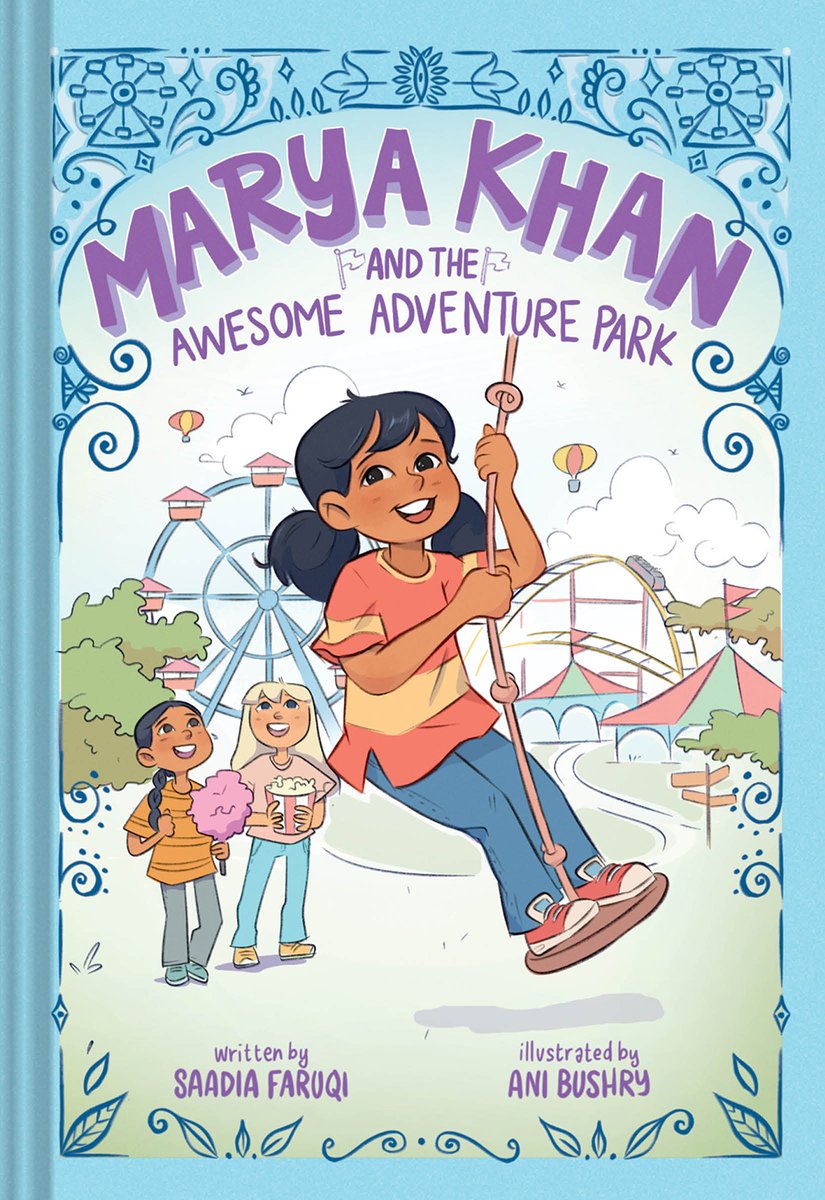 🤩 Marya Khan's 4th adventure is out in hardcover now! If you like reading about sassy, determined and independent girls with big hearts and bigger families, then please check out the Marya Khan chapter books! Published by @abramskids and illustrated by @anibushry 🤩