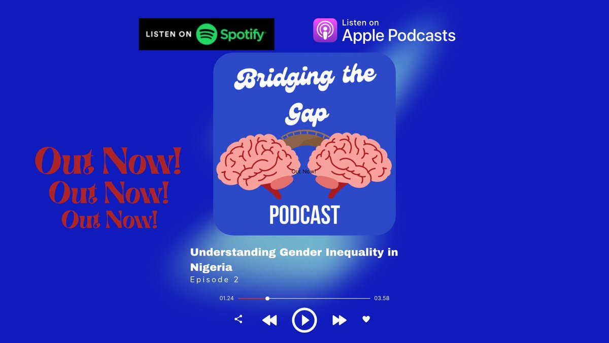 Is Nigeria Failing its women? This weeks episode dives into discrimination faced by women & what we can do for a more equitable future. Listen & Share your thoughts. linktr.ee/bridgingthegap…

#GenderEquality #NigerianWomen