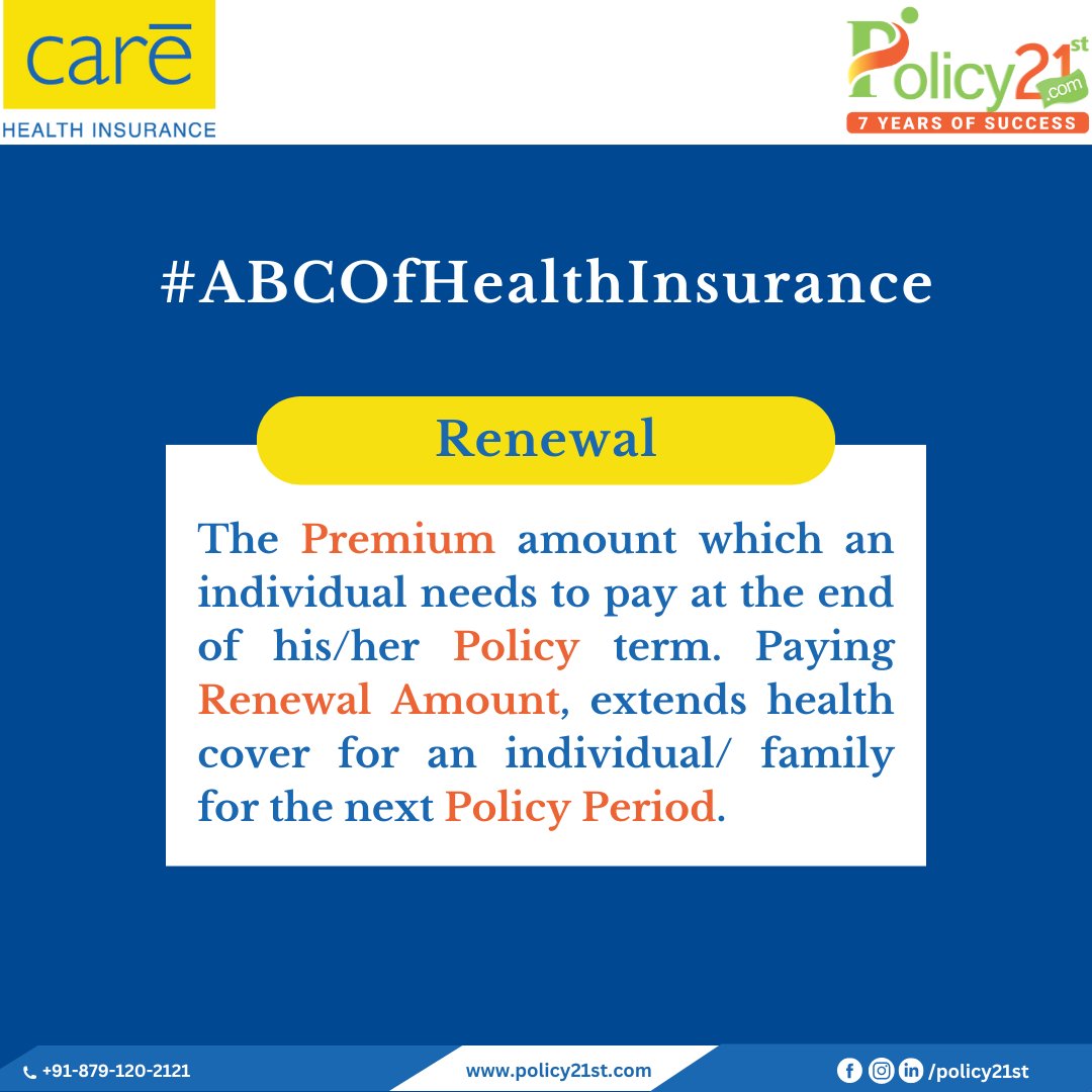 Decoding Health Insurance terms for you!

#ABCOfHealthInsurance #carehealthinsurance #healthinsurancepolicies #familyhealthinsurance #health #care #renew #policy21st