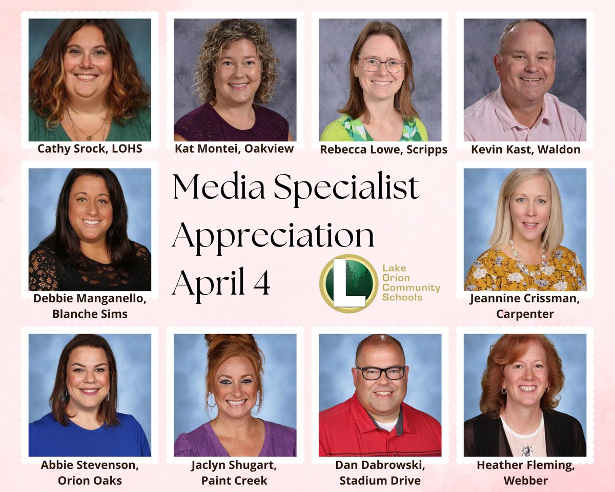 Thank you to all of our LOCS media specialists on #SchoolLibrarianDay. Their creativity shines every day from technology to reading to unique approaches to education, each serving a vital role in our schools. Read more about their impact in Orion Living: lakeorionschools.org/default-post-p…