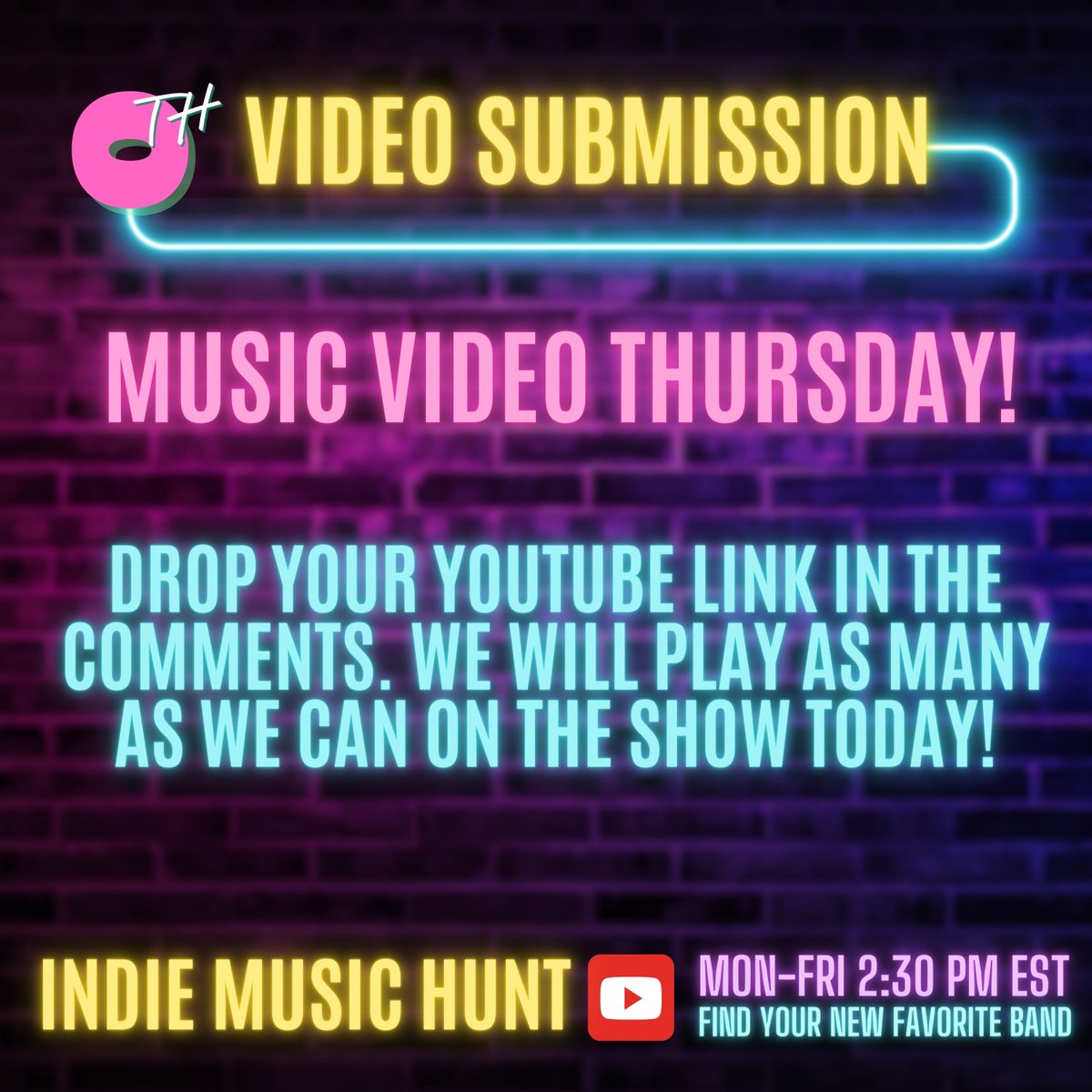 Is Thursday the best weekday?  It is when you #dothething.  We wanna watch your music videos! Drop a YouTube Link in the comment.