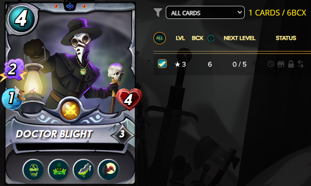 Astreon3's tweet photo. We finished the month of March and my biggest achievement was finally getting my Dr Blight lvl3! An achievement that I never thought I would achieve is now a reality! #splinterlands #p2e #hive #digital #dev #pob #nftgamela #dbuzz #CryptoDBuzz #splintertalk #inleo #hbd #dlike https://t.co/geEqPCGJXD