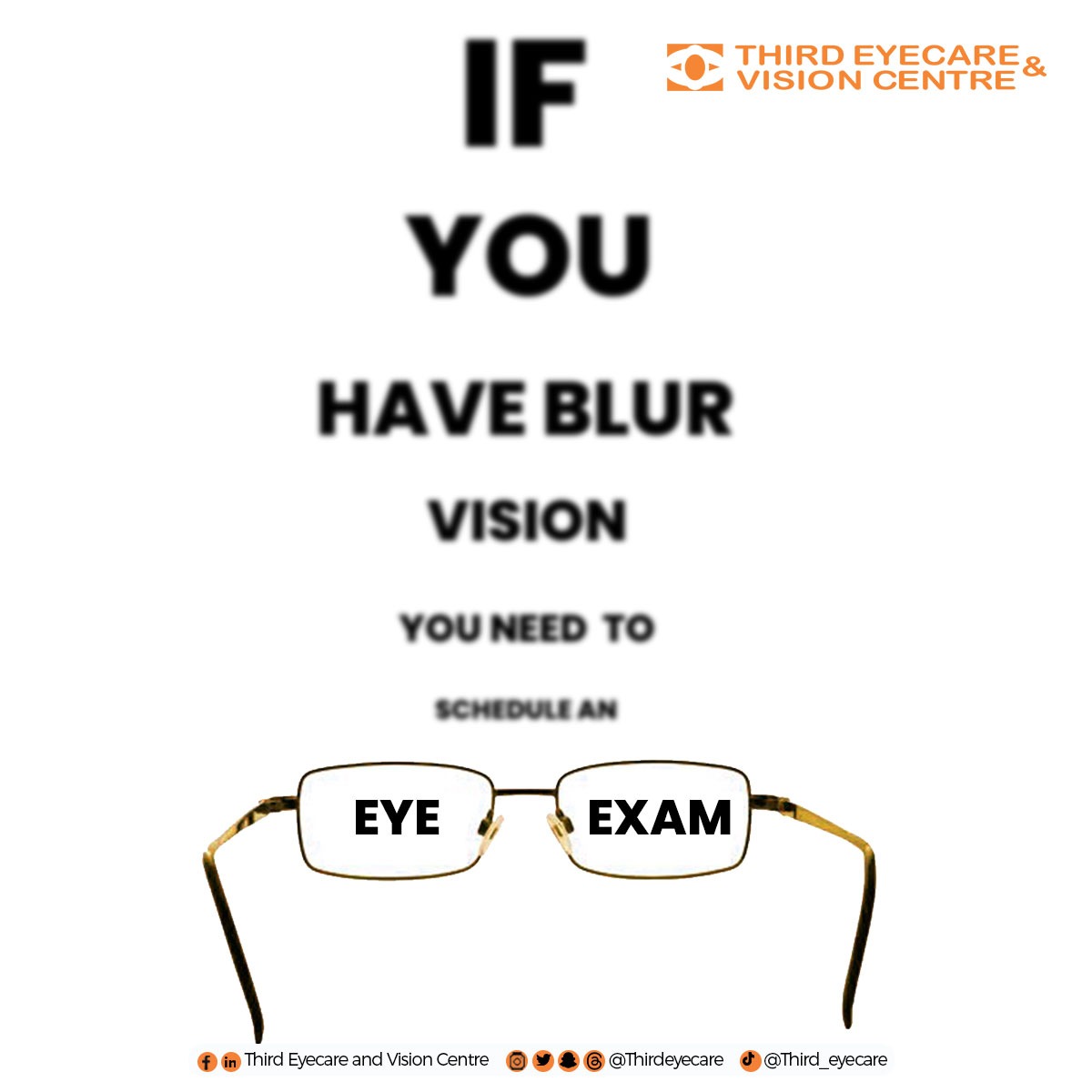 Don't let blurry vision hold you back – schedule your eye exam today and see things clearly again! #thirdyecareandvisioncentre #besteyeclinicinghana #eyeexam #explore #fyp #blurvision #april2024
