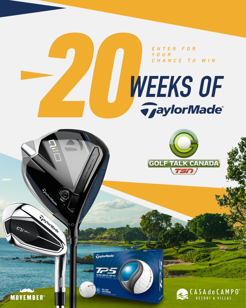 20 Weeks of TaylorMade is back! It’s easier than ever to enter! Click the link below to sign up for your chance to win some amazing prizes! Enter early to be eligible for as many draws as possible! We’re giving prizes worth OVER $35,000 in value in 2024 . taylormadegolf.ca/GTC-20weeks-co…