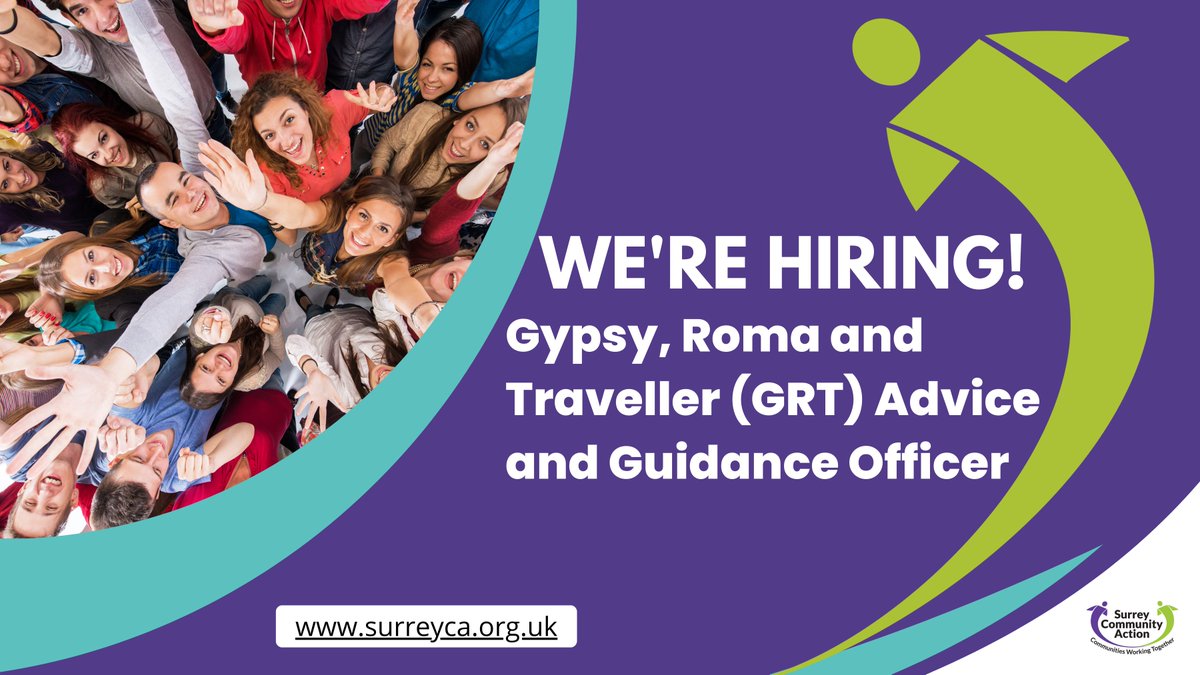 We're looking for a new Advice & Guidance Officer to provide practical advice, guidance, information and support to GRT communities and create effective partnerships in Kingston-upon-Thames. Visit the #careers page on our website for more information. #vacancy