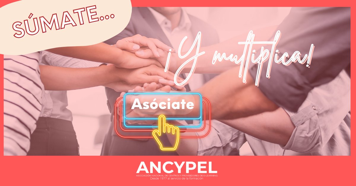 👋 ¿Eres una empresa de educación a distancia o un proveedor de e-learning? Únete a ANCYPEL y participa en los proyectos promovidos por la asociación de e-Learning más importante de España
🔗 ancypel.es/index.php/cont…
#ancypel #beneficiosancypel #elearning #educaciónadistancia