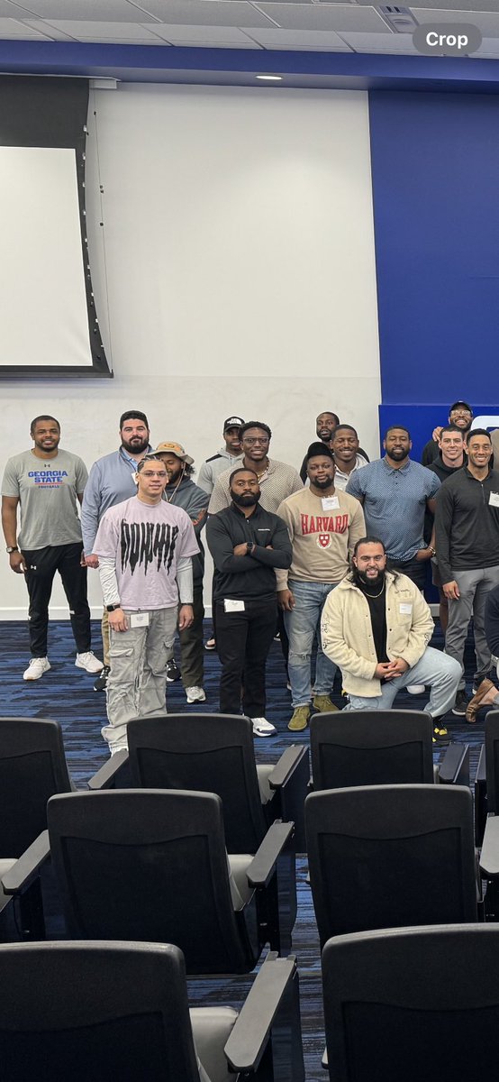 DellMcGee's tweet photo. The energy &amp; passion in the room was amazing last night! I appreciate the history lesson,knowledge, collaboration, and passion from our former Ga State Panthers! These men LOVE this place and are Committed to giving back!!#NewAtlanta https://t.co/alcU2wW5O6